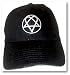 HIM Heartgram Logo Black Flex Fit Hat Cap