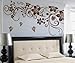 TRURENDI Large Flower Butterfly Removable PVC Wall Sticker Home Decor Art Decal