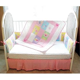 Girl's 4-Piece Garden Bedding Set