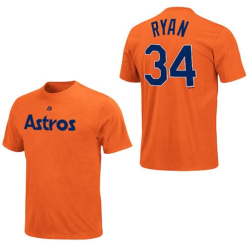 Houston Astros Nolan Ryan Cooperstown Name & Number T-Shirt Xx Large