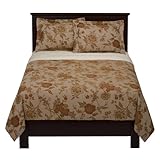 Fieldcrest Luxury Rust Floral Duvet - King