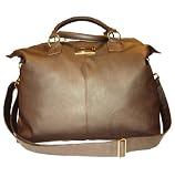 HELLO KITTY LARGE BROWN FAUX LEATHER HANDBAG TRAVEL LUGGAGE BAG HOLDALL 903863