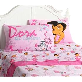 Dora the Explorer Playful Garden Sheet Set