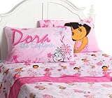 Dora the Explorer Playful Garden Twin Sheet Set