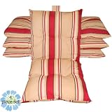 TC Pola 4 Piece Patio Furniture Chair Cushion Set