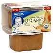 Gerber 2nd Foods Tender Harvest Organic Pears, 2-Count, 3.5-Ounce Tubs (Pack of 16)