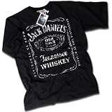 HotScamp Premium Jack Daniels Distressed Mens Black T-Shirt
