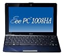 Asus Eee PC 1008HA-BLU002X - Intel Atom N2.80 1.66 GHz 1 Gb 160 Gb 10 inch XP Home (Midnight Blue)