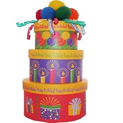 SCHEDULE YOUR DELIVERY DAY! Happy Birthday To You! Gourmet Food and Snacks Gift Tower