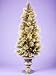 5' Pre-Lit Carolina Pine Potted Entrance Artificial Christmas Tree -Clear Lights