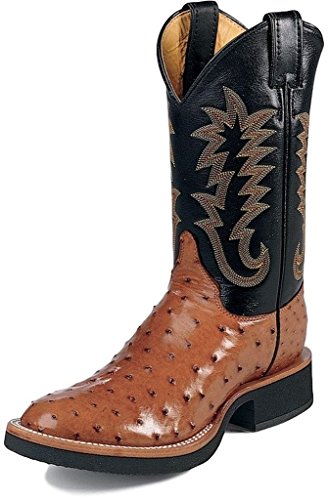 Justin Men's Full Quill Ostrich Cowboy Boot