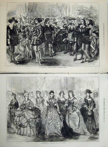 1874 FANCY DRESS BALL MARLBOROUGH MENS LADIES COSTUMES