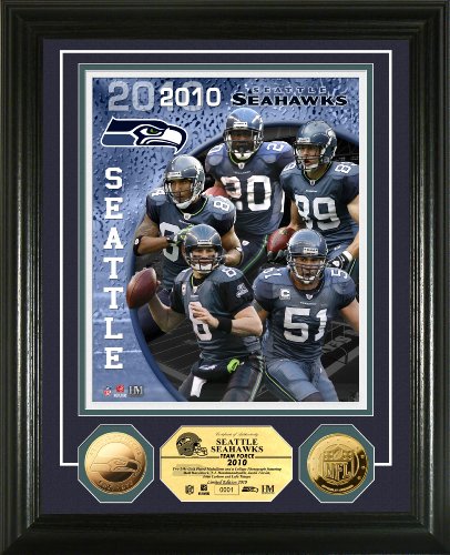 Highland Mint NFL Seattle Seahawks Seattle Seahawks Team Force 24KT Gold Coin Photomint