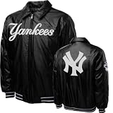 New York Yankees Faux Leather Full-Zip Varsity Jacket