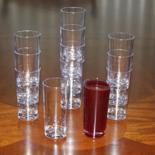 Disposable Plastic Straight Wall Shooter Cups - 1.75 oz: Pack of 50 Cups