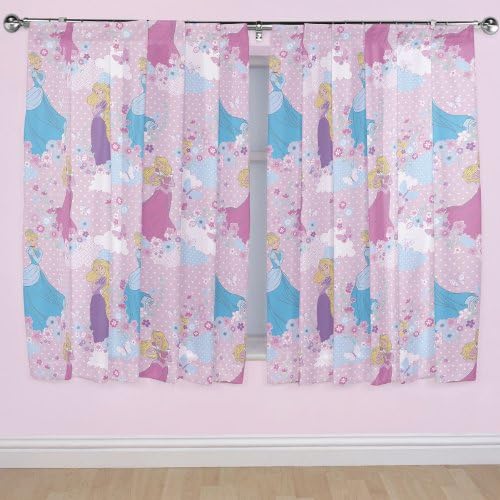 Disney 54-inch Princess Dreams Curtains, Multi-Colour