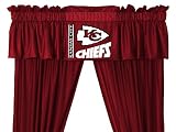 NFL Kansas City Chiefs 5pc Curtain Set Jersey Drapes and Valance