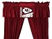 NFL Kansas City Chiefs 5pc Curtain Set Jersey Drapes and Valance