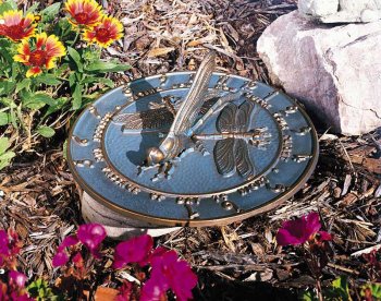 Dragonfly Sundial French Bronze