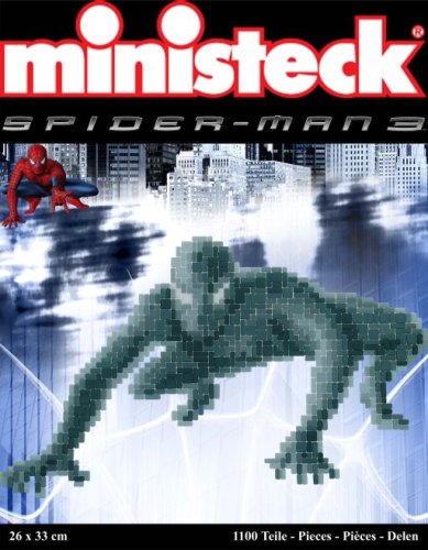 ministeck 32727 - spiderman schwarz knieend