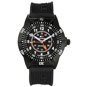 H3 Tactical Mens H3.312231.09 COMMANDER GMT Black Silicone Watch by H3 Tactical