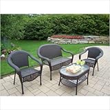 IMAGE OF Oakland Living 90092-4-CF Elite Resin Wicker FourPiece Seating