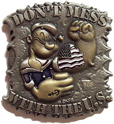 Don't Mess With The US Popeye Military Challenge Coin