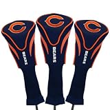 NFL Chicago Bears Navy Blue-Orange Three-Pack Contor Fit Golf Club Headcovers