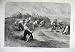 1875 Fine Art Country Haymakers Farming Men Horse Cart