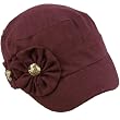 Linen Toddler Girls Kids 1-2 Summer Flowers Cadet GI Castro Hat Cap 50cm Purple