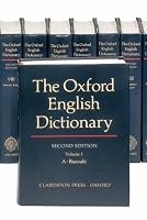 Cover of "The Oxford English Dictionary (... Cover of "The Oxford English Dictionary (...