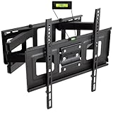 TecTake TV Wandhalterung für Flachbildschirme neigbar schwenkbar max VESA 400x400 bis 100kg Plasma LCD LED 81cm (32 Zoll) - 140cm (55 Zoll) Wandabstand 7cm