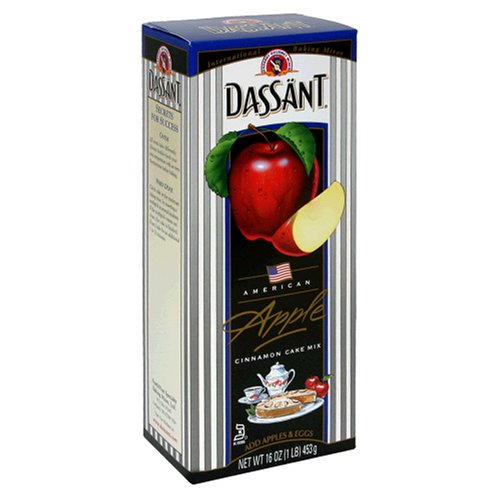 Dassant American Apple Cinnamon Cake mix, 16-Ounce Boxes (Pack of 6) by Dassant