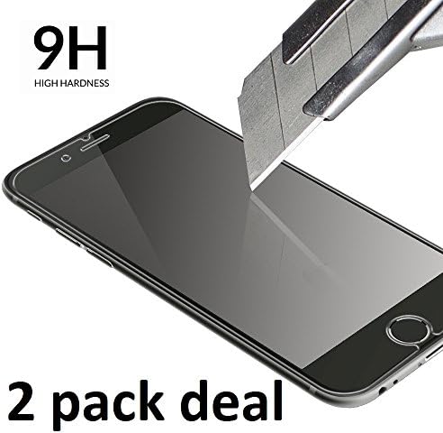 2Pack Best iPhone 6 Plus, 6s Plus Screen Protector, 9H Tempered Glass, Case Friendly, Shatter Resistant, Anti-Fingerprint, HD Clear, Best Protection For The Best Phone In The World