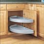 Rev-A-Shelf 31in Half Moon Pivot & Slide Out White