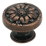 Amerock BP1336RBZ Natural Elegance Leaf Knob, Rustic Bronze, 1-11/32-Inch Diameter