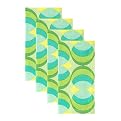 Deco Spiral 4-pk. Cloth Napkin Set - Turquoise