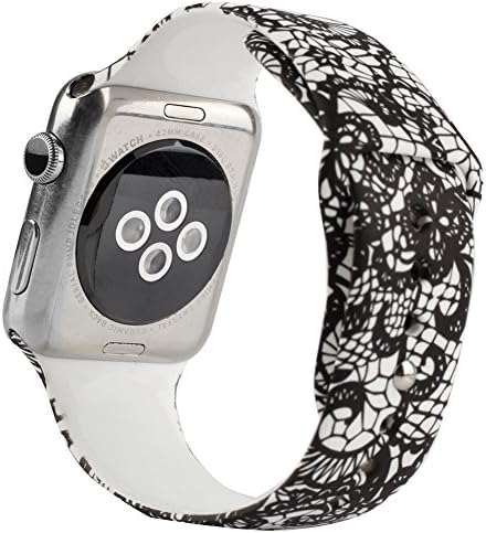 AnBell Replacement Band for Apple Watch, Strap Bands for iwatch, Silicone Sport Style Wristband, Personalized Design, 16 Colors, Both 38mm and 42mm Models Available