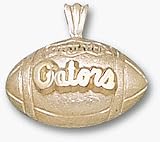 Florida Gators Gators Football Pendant - 14KT Gold Jewelry
