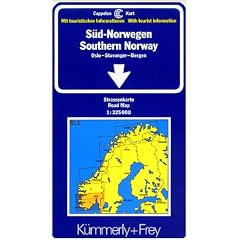 K�mmerly & Frey Karten, S�d-Norwegen: Oslo - Stavanger - Bergen. Regionalkarte. Mit touristischen Informationen (Regional Maps - Norway)