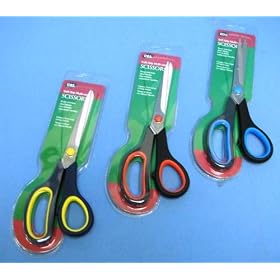 Rubber Grip Scissors 21cm (QH0040)