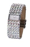 Accu2 by Accurist A2-24400 Ladies Stainless Steel Fabric Strap Watch set with Swarovski Crystals