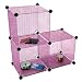 Produkt-Bild: 3tlg. W&uuml;rfel Regalsystem Metallregal Cube - Pink