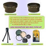 HIDEF BLACK LENS & FILTER SET FOR OLYMPUS C-5060 C-7070