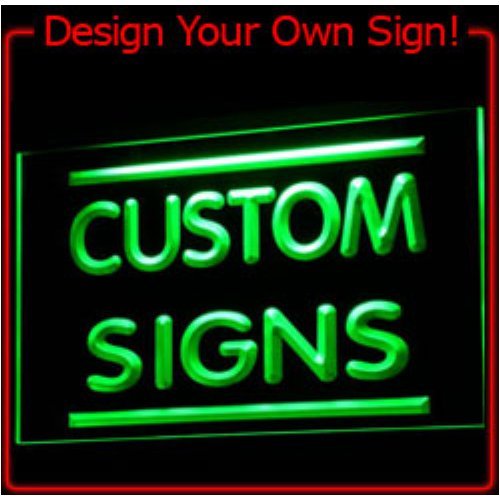 tm ADV PRO Custom Signs/Neon Signs/LED Signs/Edge Lit Signs/Your Own Design (16x12 inches, Purple)