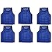 BlueDot Trading Youth Nylon Mesh Scrimmage Training Pinnie Vest for team practice jerseys for all kinds of sports soccer, football, basketball, Lacrosse, Blue, 6 Pack