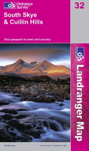 City Travel Guides Discounted  Livres : Carte de randonnée : South Skye & Cuillin Hills
