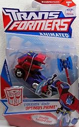 Transformers Animated Deluxe Action Figure - Autobot Leader Cybertron Mode Optimus Prime