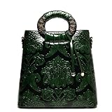 Dasion Spring And Summer Of 2016 Female Bag Embossed Chinese Wind High-grade Single Shoulder Bag Handbag(Green)