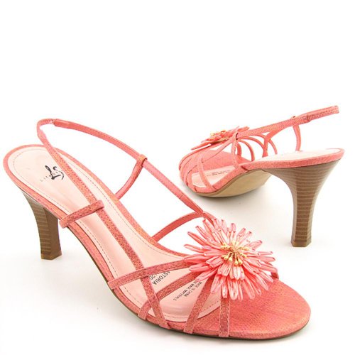 Life Stride Astoria Open Toe Slingback Shoes Pink Womens